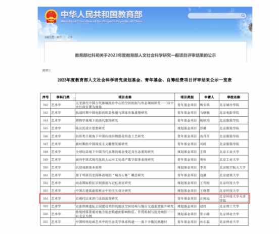 我院突破性获得教育部人文社科项目立项